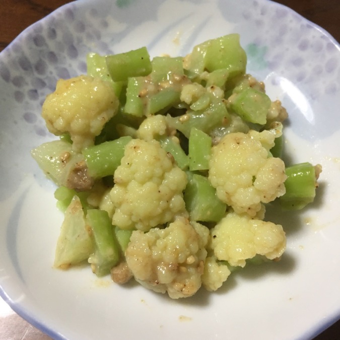 カリフラワーの酢味噌和え