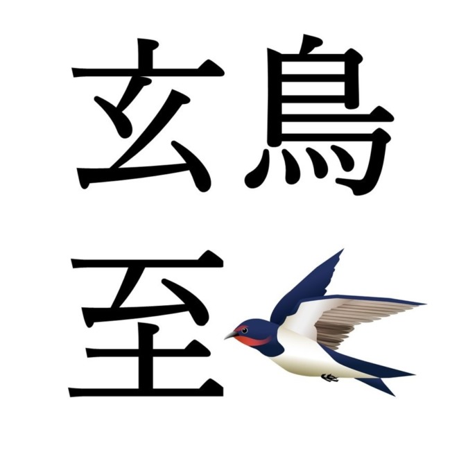 【清明初候】玄鳥至｜つばめきたる（4/4～4/8頃）
