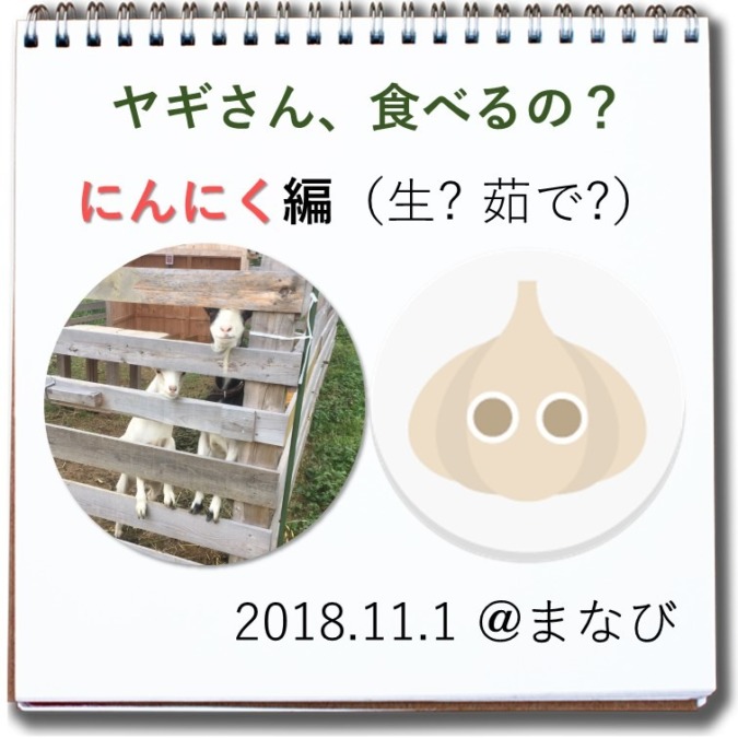 【紙芝居】やぎさん食べるの？にんにく編