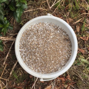 【施肥】春のお茶畑しごと、肥料をまきます。煮干しの香り♪♬