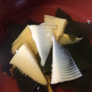 採れたて竹の子でお吸い物