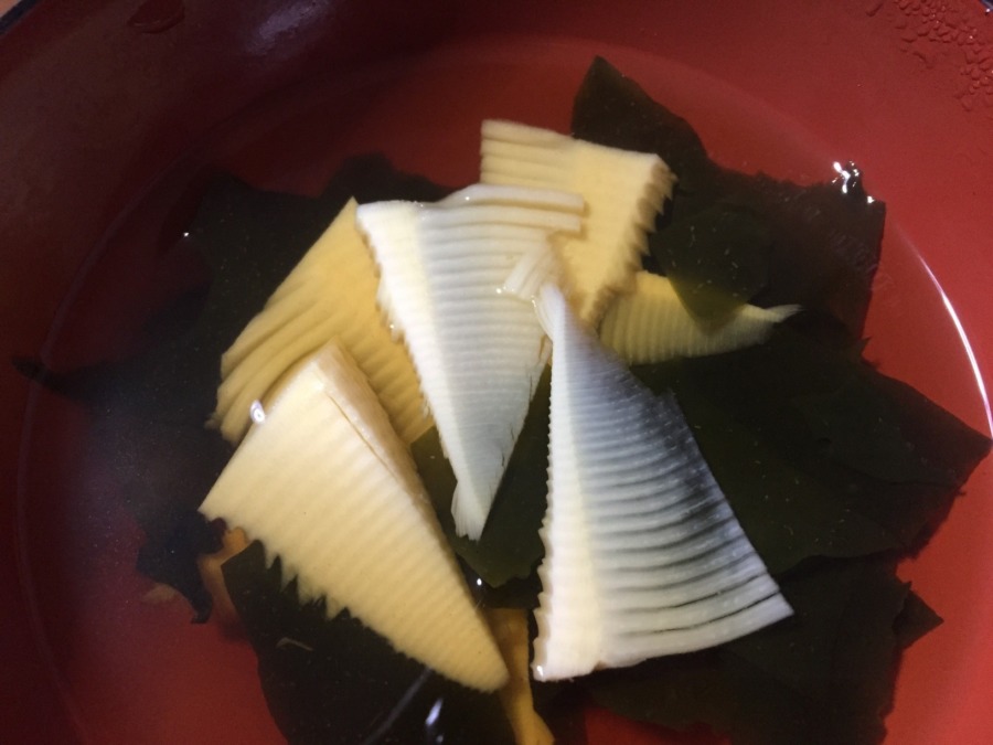 採れたて竹の子でお吸い物