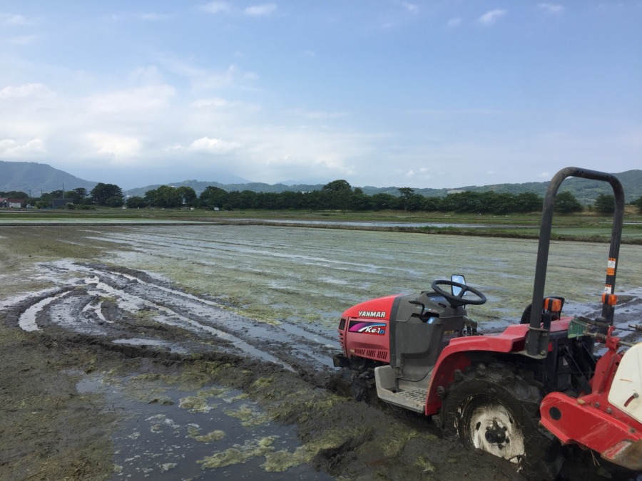 意気揚々と「しろかき」一日目スタート！！しかし、、、