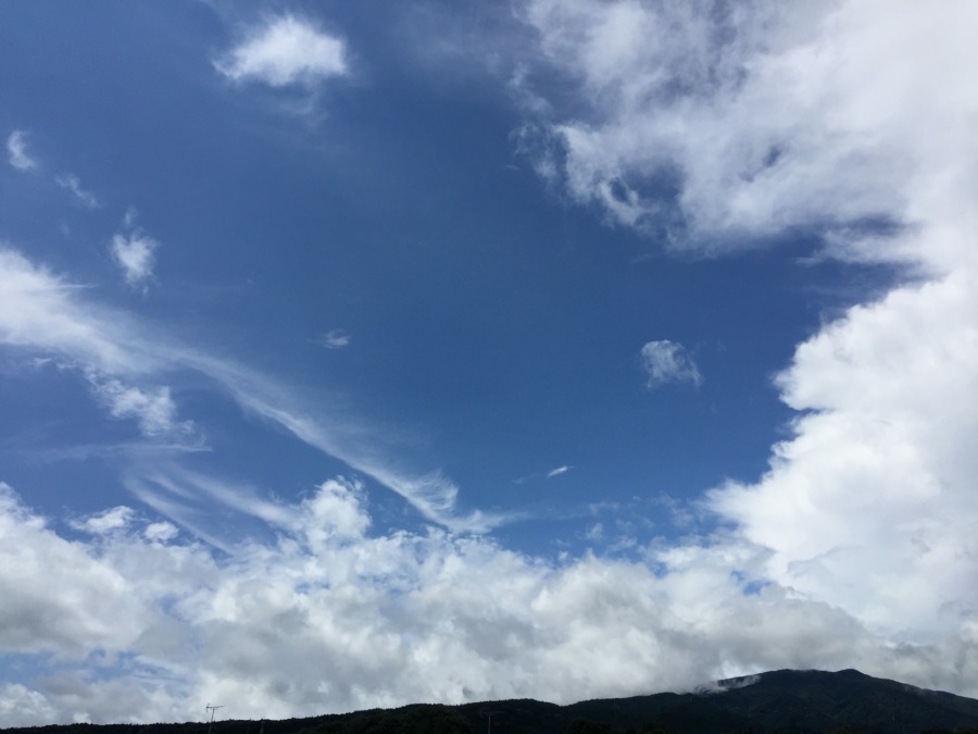 足柄は、午前に数時間だけですが、久々の青空。